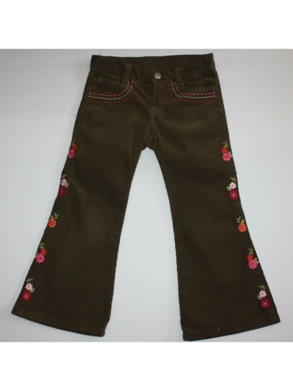 Gymboree Butterfly Girl Girl's Flower Embroidered Corduroy Pants in Child size 4